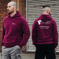 FOXED® "FOCUS" UNISEX HOODIE BURGUNDY