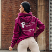 FOXED® "FOCUS" UNISEX HOODIE BURGUNDY