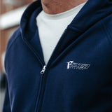 FOXED® "FOCUS" UNISEX HOODIE ZIPPER NAVY