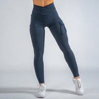 FOXED® CARGO 3-POCKET SIGNATURE LEGGINGS DENIM BLUE