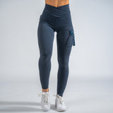 FOXED® CARGO 3-POCKET SIGNATURE LEGGINGS DENIM BLUE
