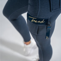FOXED® CARGO 3-POCKET SIGNATURE LEGGINGS DENIM BLUE