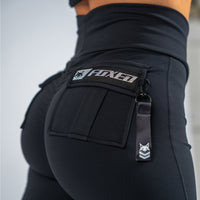 FOXED® CARGO 3-POCKET LEGGINGS SILVER