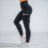 FOXED® CARGO 3-POCKET LEGGINGS SILVER