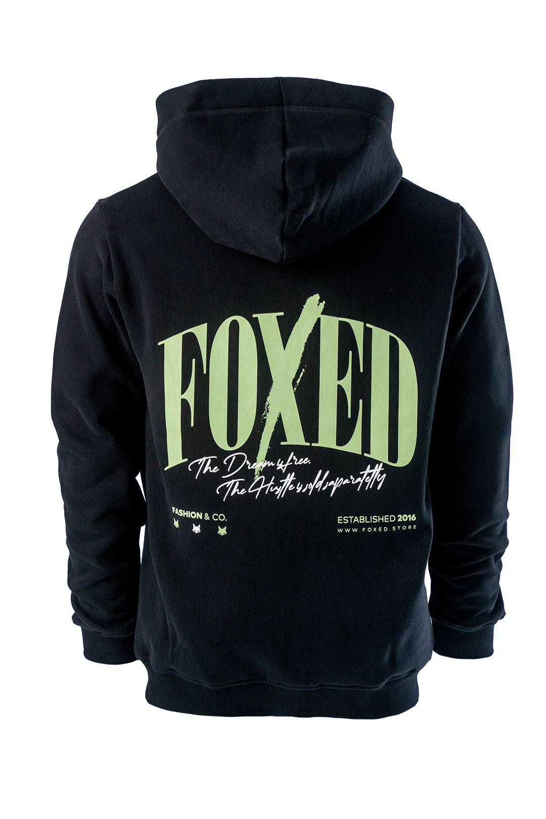 FOXED® "HUSTLE" UNISEX ZIP HOODIE MIDNIGHT OASIS
