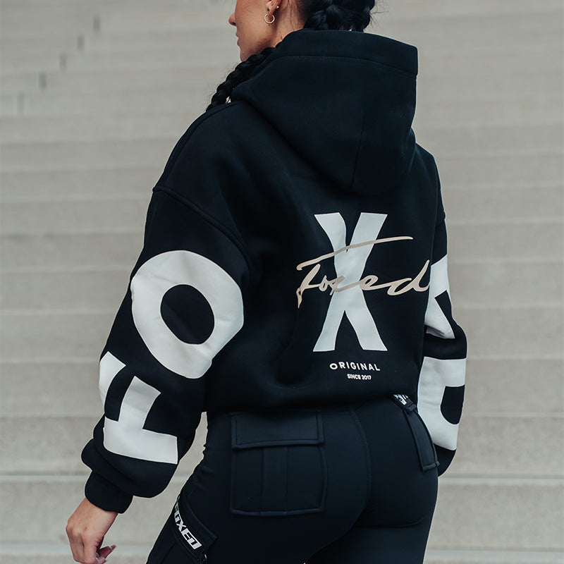 FOXED® STATEMENT HOODIE BLACK