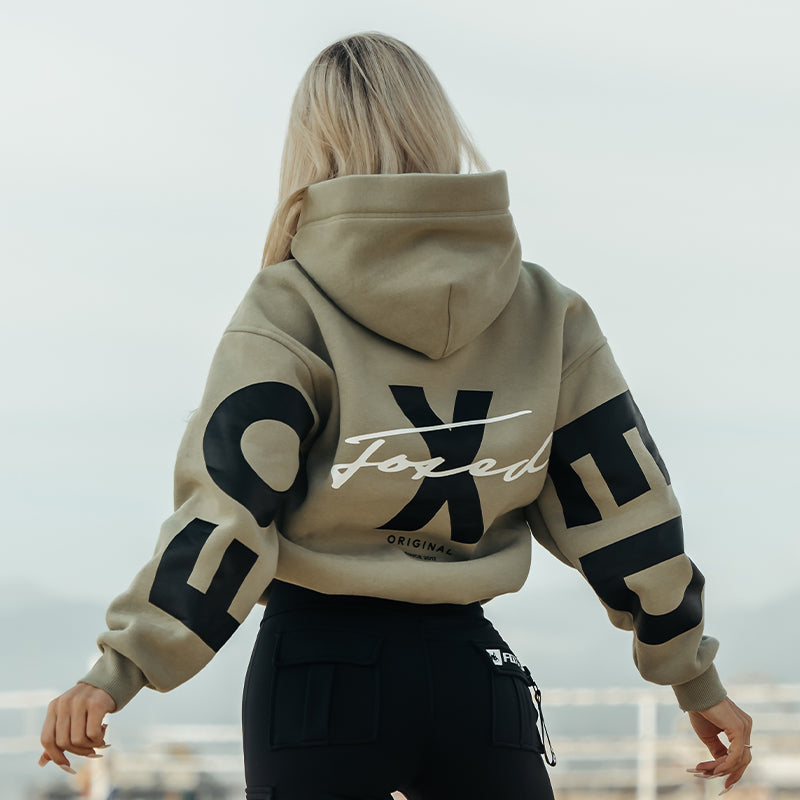 FOXED® STATEMENT HOODIE MATCHA LATTE