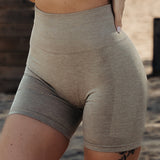 FOXED® NOVA SEAMLESS BEIGE MELANGE SHORTS