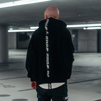 FOXED® "CLASSIC V2" UNISEX ZIP HOODIE BLACK HEAVY