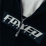 FOXED® "CLASSIC V2" UNISEX ZIP HOODIE BLACK HEAVY