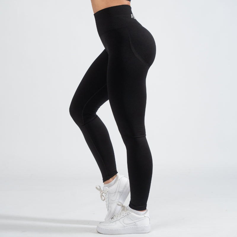 FOXED® ALPHA SCRUNCH SEAMLESS LEGGINGS BLACK