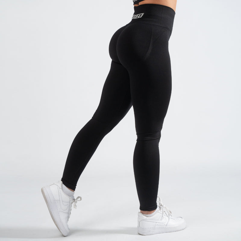 FOXED® ALPHA SCRUNCH SEAMLESS LEGGINGS BLACK
