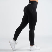 FOXED® ALPHA SCRUNCH SEAMLESS LEGGINGS BLACK