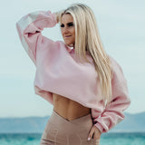 FOXED® STATEMENT OVERSIZE SWEATER ROSE