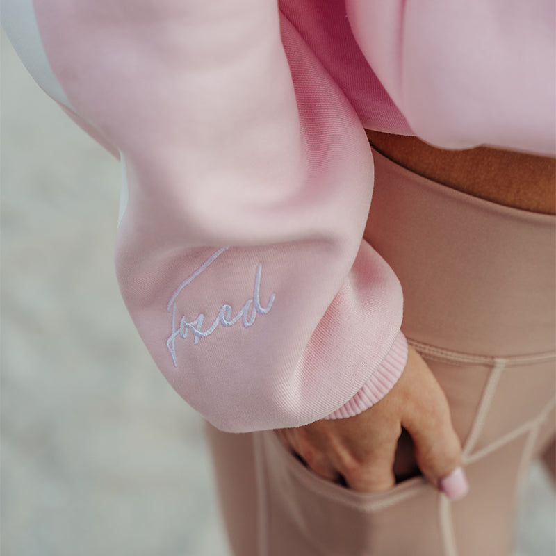 FOXED® STATEMENT OVERSIZE SWEATER ROSE