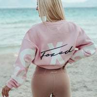 FOXED® STATEMENT OVERSIZE SWEATER ROSE