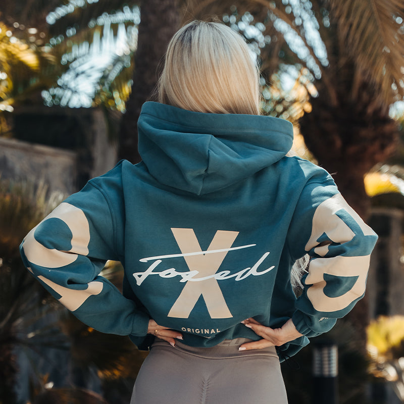 FOXED® STATEMENT HOODIE PETROL
