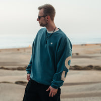 FOXED® STATEMENT OVERSIZE SWEATER PETROL MEN