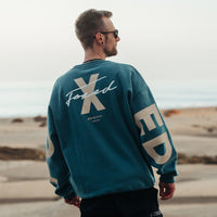 FOXED® STATEMENT OVERSIZE SWEATER PETROL MEN