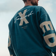 FOXED® STUDIOSTATE OVERSIZE SWEATER PETROL MEN