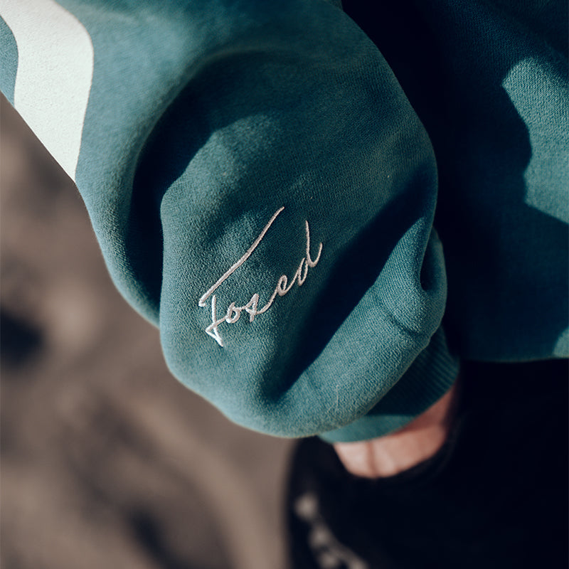 FOXED® STATEMENT OVERSIZE SWEATER PETROL