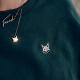 FOXED® STATEMENT OVERSIZE SWEATER PETROL