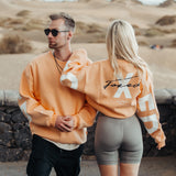 FOXED® STATEMENT OVERSIZE SWEATER FUZZ PEACH