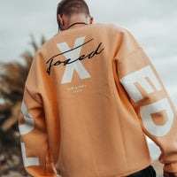 FOXED® STATEMENT OVERSIZE SWEATER FUZZ PEACH