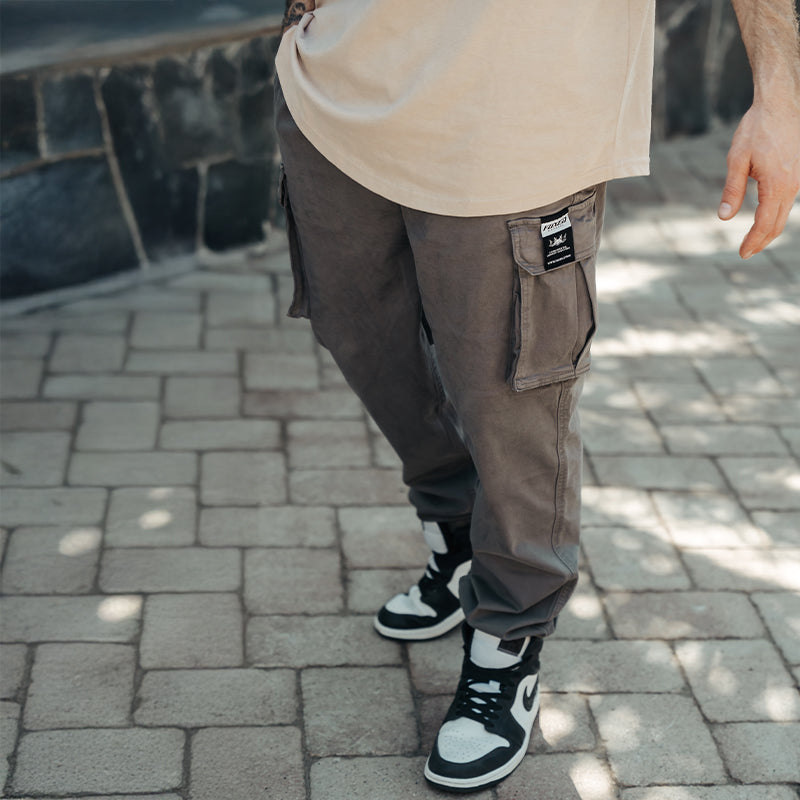 FOXED® CARGO PREMIUM PANTS UNISEX GREY