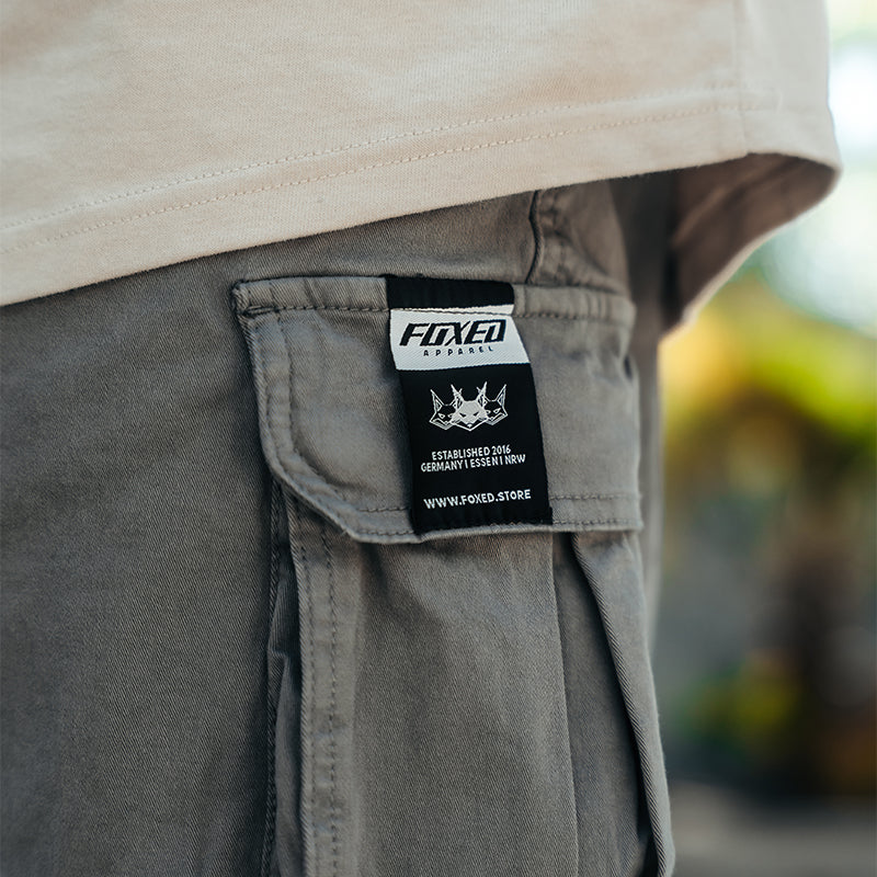 FOXED® CARGO PREMIUM PANTS UNISEX GREY
