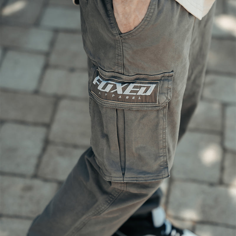 FOXED® CARGO PREMIUM PANTS UNISEX GREY