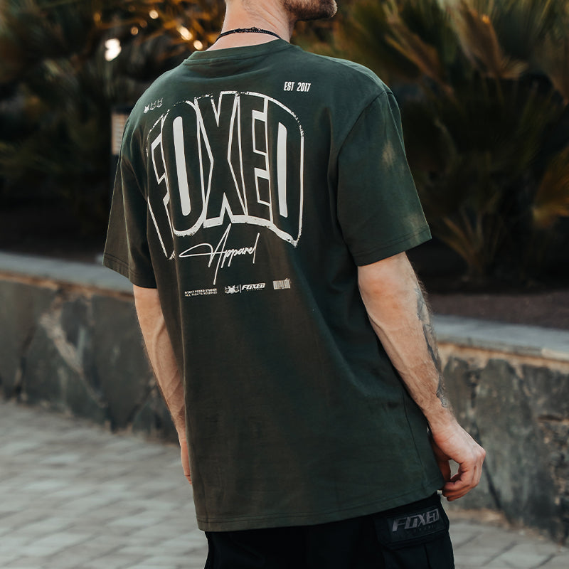 FOXED® INFINITY UNISEX OVERSIZE SHIRT FOREST GREEN
