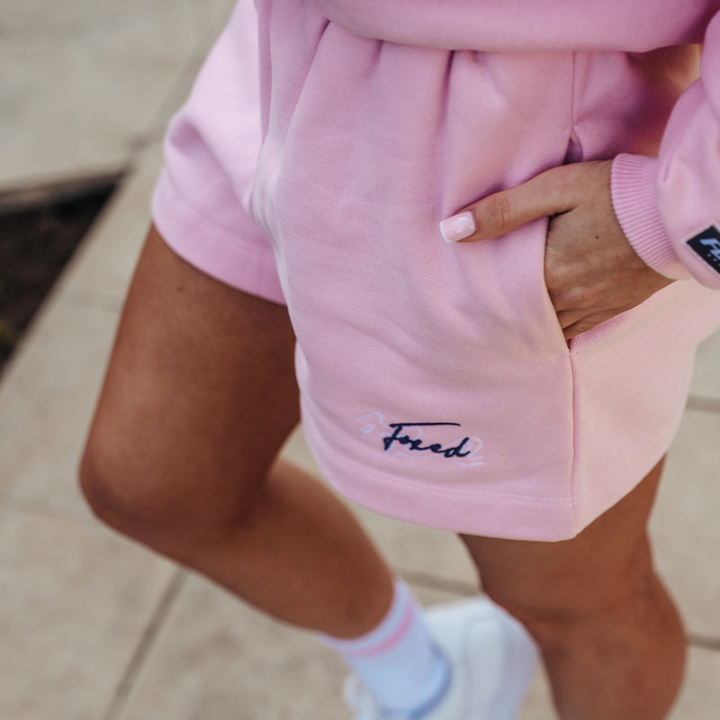 FOXED® OUTLINES COTTON PINK SHORTS