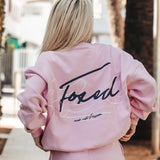 FOXED® OUTLINES COTTON PINK SWEATER
