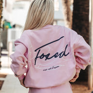 FOXED® OUTLINES COTTON PINK SWEATER