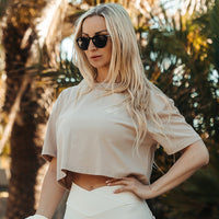 FOXED® INFINITY WOMEN CROPPED T-SHIRT MUSHROOM