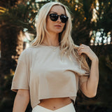 FOXED® INFINITY WOMEN CROPPED T-SHIRT MUSHROOM