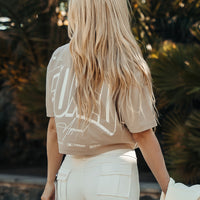 FOXED® INFINITY WOMEN CROPPED T-SHIRT MUSHROOM