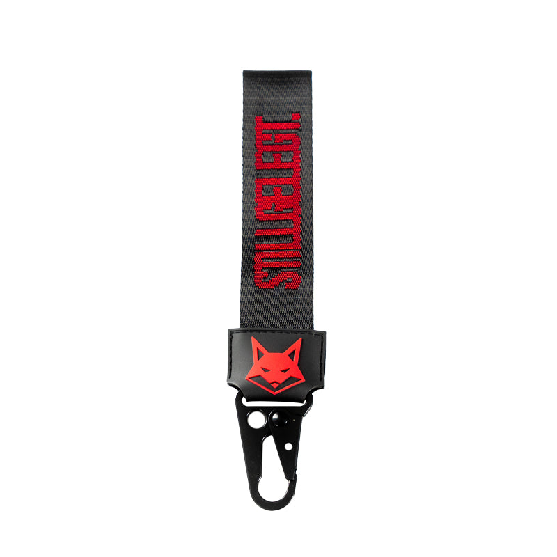 FOXED® SHORTY LANYARD STILLGELEGT BLACK/RED