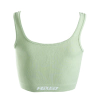 FOXED® OPHELIA RIBBED SEAMLESS TANK TOP SAGE GREEN