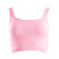 FOXED® OPHELIA RIBBED SEAMLESS TANK TOP PINK