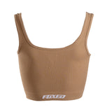 FOXED® OPHELIA RIBBED SEAMLESS TANK TOP BROWNY