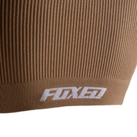 FOXED® OPHELIA RIBBED SEAMLESS TANK TOP BROWNY