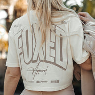 FOXED® INFINITY WOMEN CROPPED T-SHIRT COCONUT MILK