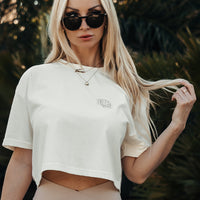 FOXED® INFINITY WOMEN CROPPED T-SHIRT COCONUT MILK