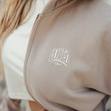 FOXED® INFINITY CROPPED WOMEN HOODIE ZIPPER MUSHROOM