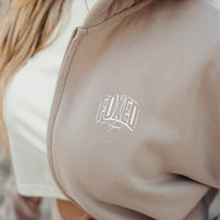 FOXED® INFINITY CROPPED WOMEN HOODIE ZIPPER MUSHROOM