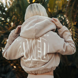 FOXED® INFINITY CROPPED WOMEN HOODIE ZIPPER MUSHROOM