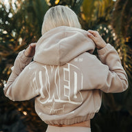 FOXED® INFINITY CROPPED WOMEN HOODIE ZIPPER MUSHROOM