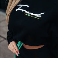 FOXED® RAZZLE DAZZLE CROPPED WOMEN HOODIE MINT